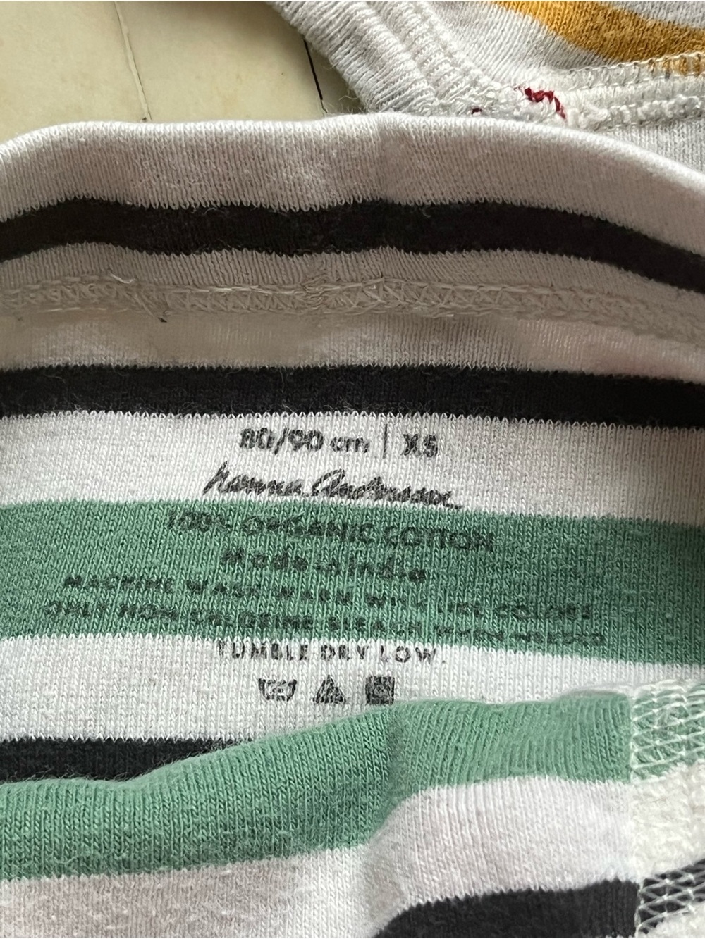 Hanna Andersson Striped Cotton Briefs - size XS 80/90cm - Picture 3 of 3
